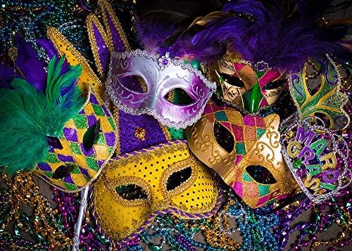 Masquerade pozadine ljubičasto zlato Glitter perle maska Karneval fotografija pozadina vinil 5x3ft Fiesta Mardi Gras Dance Photo pozadina