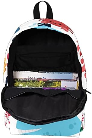 VBFOFBV putni ruksak, backpack laptop za žene muškarci, modni ruksak, crtani morski životinjski mornar morski konjski kit