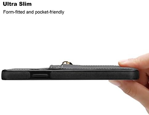 Kihuwey iPhone Xr novčanik slučaj sa držačem kartica, iPhone Xr slučaj s tankim zatvaračem novčanik slučaj koža Shockproof zaštitni
