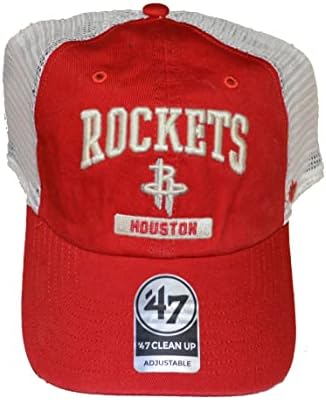 '47 Houston Rockets Morgantown Trucker Mesh Očistite snapback šešir - NBA opušteni FIT Baseball tata šešir
