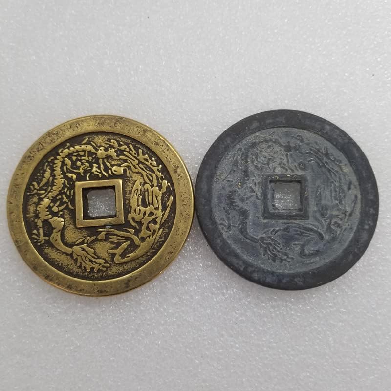 AVCITY Antikni zadebljani Zhengde Tongbao bakarni novčić prečnik oko 58mm debljine oko 4mm dve boje opciono T355