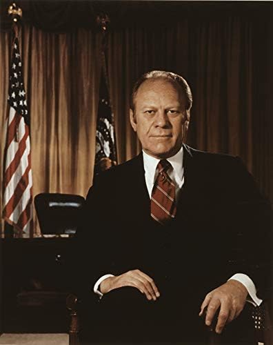 Fotografija Geralda R. Forda-istorijska umjetnička djela iz 1975. - portret američkog predsjednika - - Matte