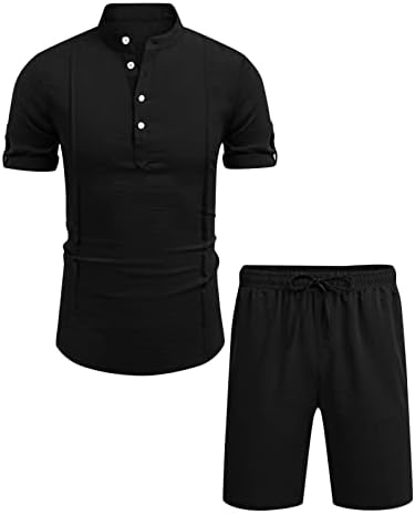 STOOTA MENS 2 komada Košulja majica kratki rukav casual gumb prema dolje Hipi Thirts Hotsas setovi ljetne modne odjeće za plažu