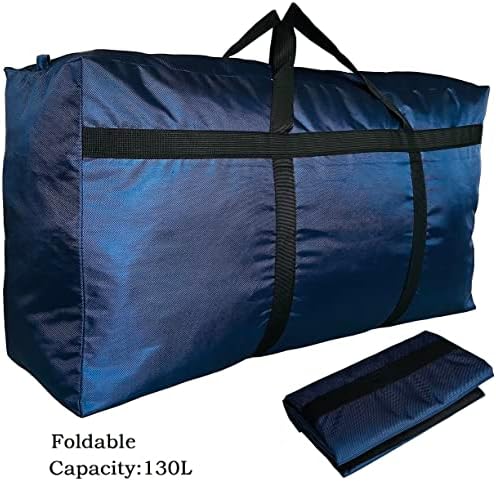 Doyike EXTRAL VELIKA Skladište torba sa zatvaračima i ručkama, teška plava velika sklopiva torba za putovanja-130l