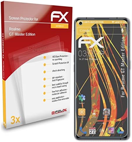 Atfolix zaštitnik ekrana kompatibilan sa Realme GT Master Edition folijom za zaštitu ekrana, Antirefleksnom i FX zaštitnom folijom