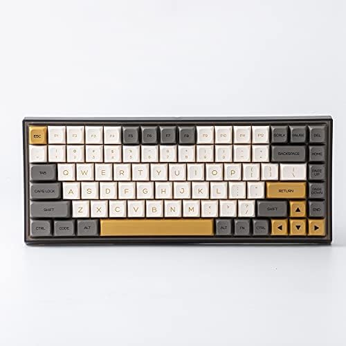 YUNZII KC84 Pro vruća zamenljiva mehanička tastatura sa 84 tastera za igranje sa prozirnim Abs kućištem, RGB pozadinskim osvetljenjem