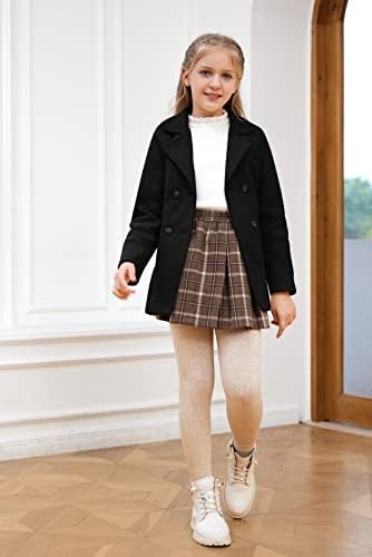 Beba deca dečaci devojčice klasična mešavina vune zimski dvostruki grudi Trench Coat Outwear sako od graška sa pojasom