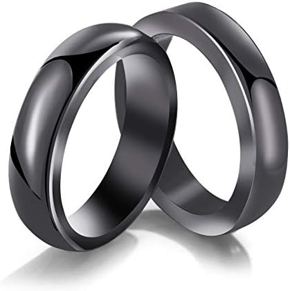 Liu JUN originalni hematit prstenovi za žene muškarce, magnetni kamen za ravnotežu anksioznosti hematit prstenovi koji apsorbuju negativnu energiju i prekidaju, prijateljstvo slatko za tinejdžerke pokloni nakit