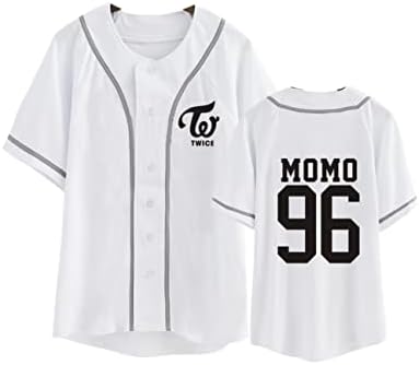 Dhspkn KPOP dva puta bejzbol dres Tzuyu Mina Momo Sana V izrez Hip-hop majica