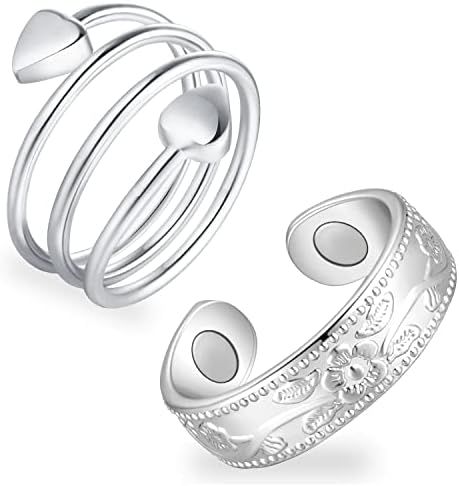 Feraco Magnetic Copper Rings for Women-Magnetic Rings 3500 Gauss Magnetic Lymph Detox Magnetic Ring-99.99% Clean Copper Ladies Thumb Ring-pokloni za žene