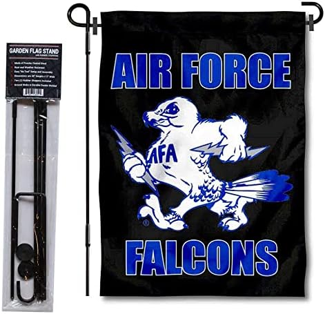 Vazduhočke sile FALCONS Vintage logo Vrtna zastava i USA Držač zastoja zastava