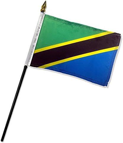 Standard kvalitete zastave jedan desetak Tanzanija štap zastavu, 4 po 6