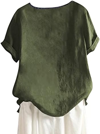 Ženski dressy vrhovi posteljina s kratkim rukavima sa tipkama sa gumbnim vrhovima ispisane majice i vrhovi moda
