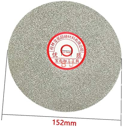X-DREE 6-inčni granulacija 80 dijamantski obloženi ravni krug Brusni Brusni disk za brušenje (Disco de pulido lustrado de diamante