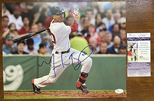 Mookie Betts potpisan autogramirani sjaj 11x14 photo Boston Red Sox - JSA Ovjerena