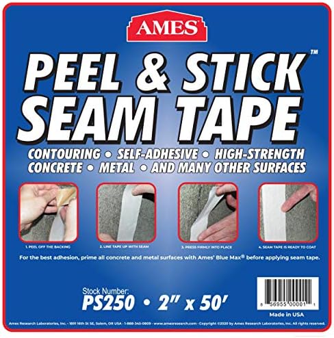 Ames Peel & Stick šava - 2 x 50 'rola, siva - konturiranje, samoljepljiva traka visoke čvrstoće savršena za beton, metal, drvo i više