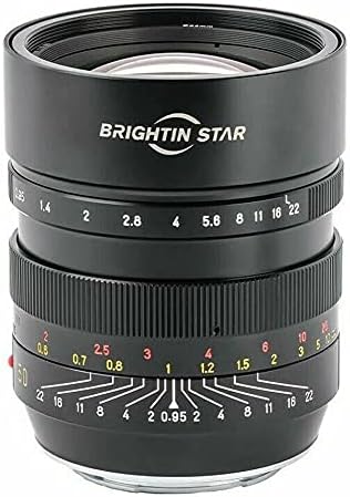 Brightin Star 50mm F0.95 Full Frame objektiv velikog otvora blende za Fuji X kameru bez ogledala.