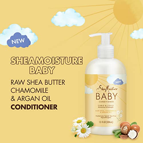 SheaMoisture Baby regenerator za kovrčavu kosu sirovo Shea, kamilica i arganovo ulje vlaži i pomaže u Raspetljavanju nježnih kovrča i namotaja 13 oz