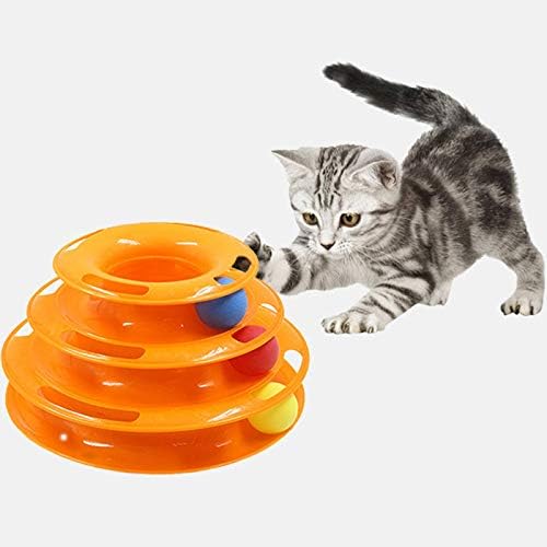 NC tri nivoa Pet Cat igračka za čišćenje Zabavna ploča Kitten Tower Tracks Disc CAT Intelligence Zabavni trostruki dispozmi