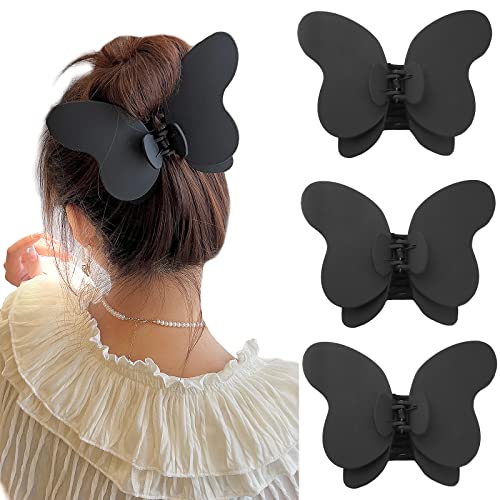 WACHLL Butterfly hair Clips Butterfly Claw Clips hair Clips za žene hair Clips za debelu kosu Matte hair Clips srednje hair Clips Big Butterfly Clips za žene Cute Hair Clips