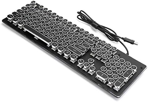 104 tasteri mehanička tastatura čvrsta i pouzdana žičana tastatura za igre laka za nošenje Mini tastatura LED pozadinsko osvetljenje