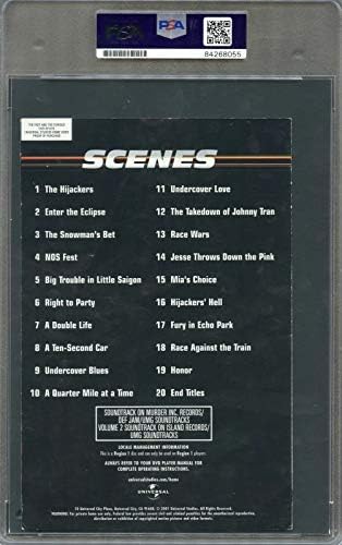 Paul Walker potpisao DVD Cover PSA/DNK inkapsulirani Auto Grade 10 Fast & amp; bijesan