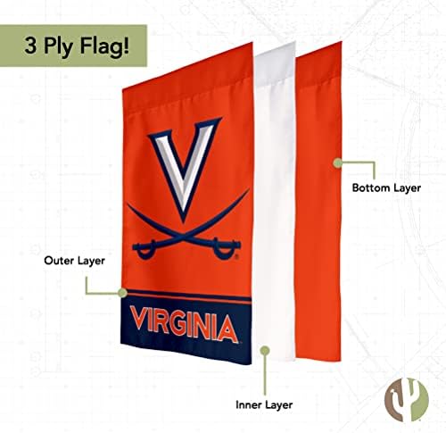 Univerzitet u Virginia Zastavi za zastavu Uva Wahoos Banner poliester