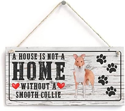 Ljubitelji pasa citirajte znak Pudlica kuća nije dom bez psa smiješnog drvenog znaka psa spomen-ploča rustikalni Kućni znak 8x16 inčni