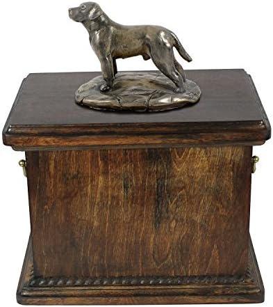 Labrador Retriver, spomen, urna za pseći pepeo, sa statuom psa, ArtDog