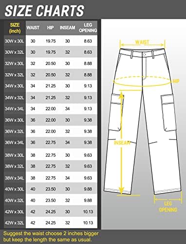 PTAHDUS muške teretne hlače 7.5oz otporne na plamenu lagane midresne raste s više džepova idealno za zavarivanje