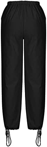 Fehlegd ženske teretne hlače Čvrsto kolor nacrtač srednje struine casual labavo planinarenje jogger duge hlače sa džepovima