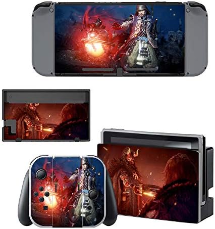 The Warrior Asia Video Game Decals Stickers Full Set Faceplate Skin For Game Console Lite Console & amp; kontroler & Dock Protection
