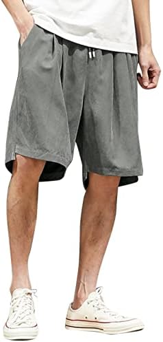 WXHN UBST MENS Capris Hlače Japansko stil plus veličina Labave ležerne hlače Ljeto ispod koljena elastična crtača jogger kratke hlače