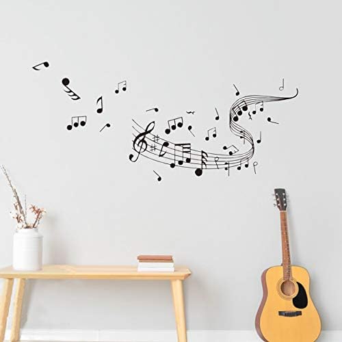 Music Notes Notation Band zidna naljepnica, uklonjivi DIY vinil Art Mural Wallpaper Home Decor za djecu spavaća soba Muzika & dekoracija