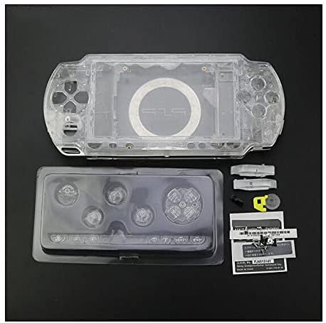Gametown novi zamjena PSP 1000 potpuno stanovanje poklopac ljuske sa dugme Screw Set-kristalno čisto bijelo.
