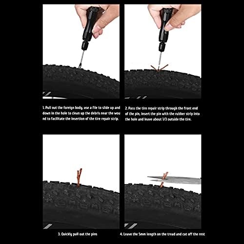 Spiynnpoo komplet za popravak guma, popravlja brdski bicikl i putni guma