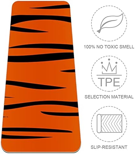 Siebzeh Ombre Tiger Stripe Premium Thick Yoga Mat Eco Friendly Rubber Health & amp; fitnes non Slip Mat za sve vrste vježbe joge i