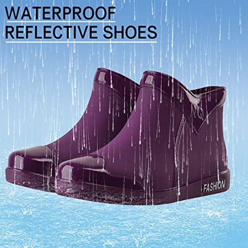 COG Boots Dame kratke kišne čizme Vodootporne vrtne cipele Nelične dame Udoban usoli modne lagane gležnjačke čizme čizme na otvorenom